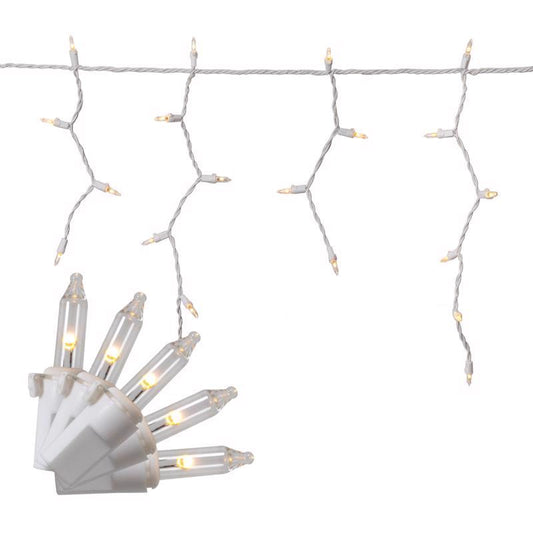 Celebrations Classic LED T5 Warm White 100 ct Icicle Christmas Lights 6.3 ft.