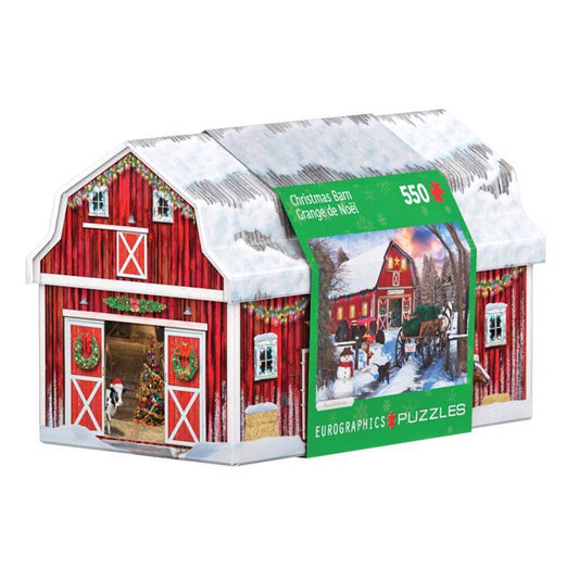 Eurographics Holiday Farm Tin Collectible Tins with Puzzles Multicolored 550 pc