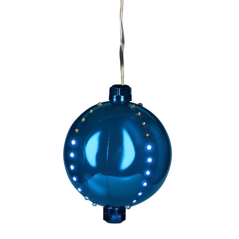 HNGNG DCR LED ORN BLU 4"