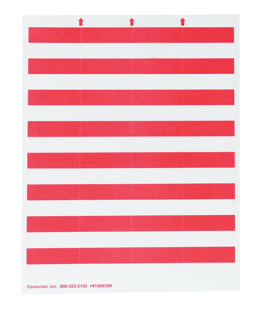 RED PAPER BIN TAG
