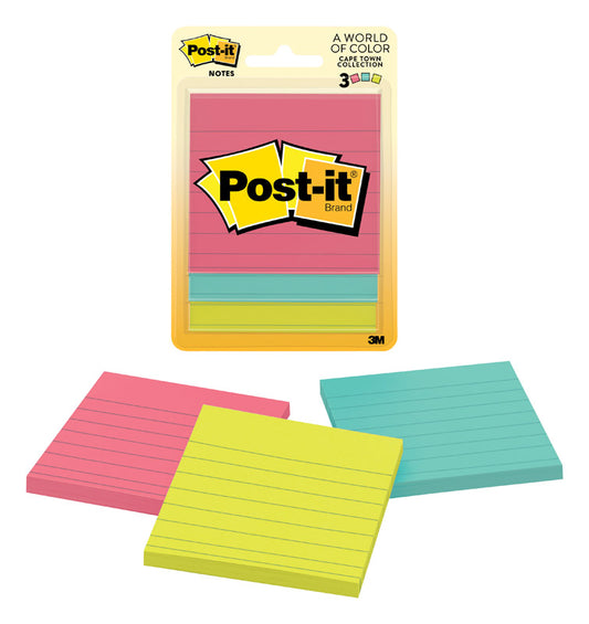 STICKY NOTES 3X3 ASST 3P
