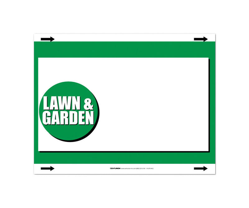 'L&G' SIGN WTHRPRF7"X11"