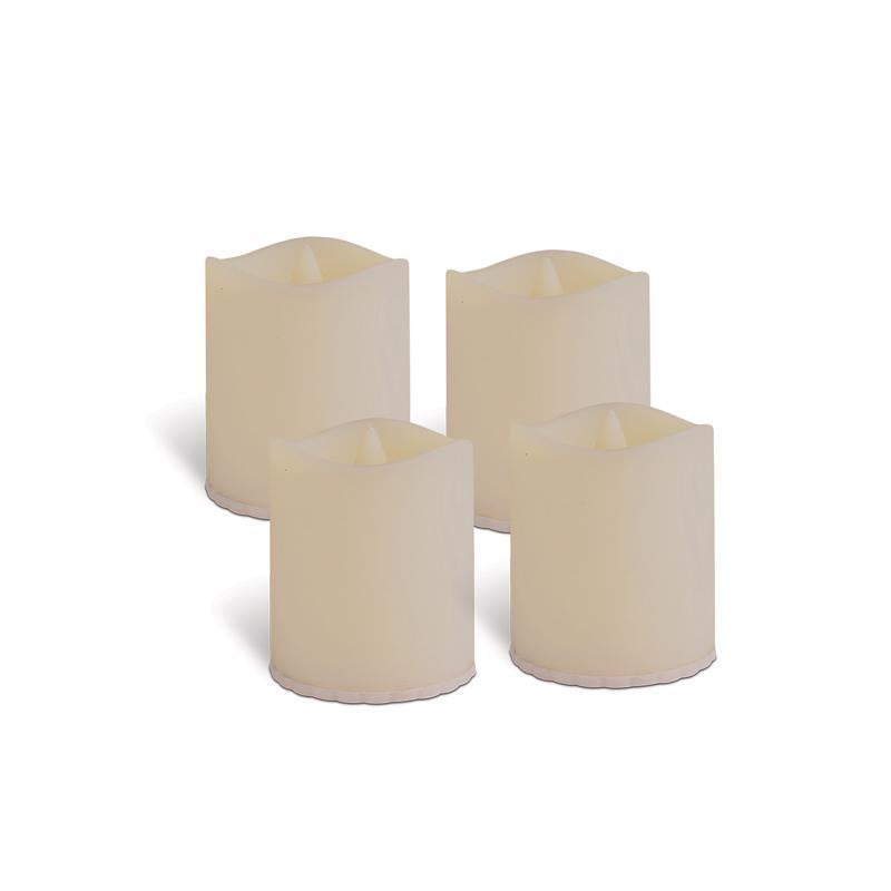 Gerson Everlasting Glow White No Scent LED Candle Votive Candles