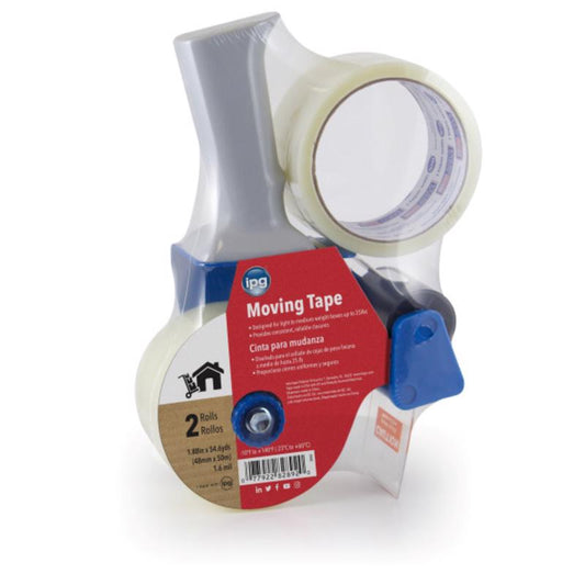IPG 1.88 in. W X 54.6 yd L Packaging Tape with Dispenser 2 pk
